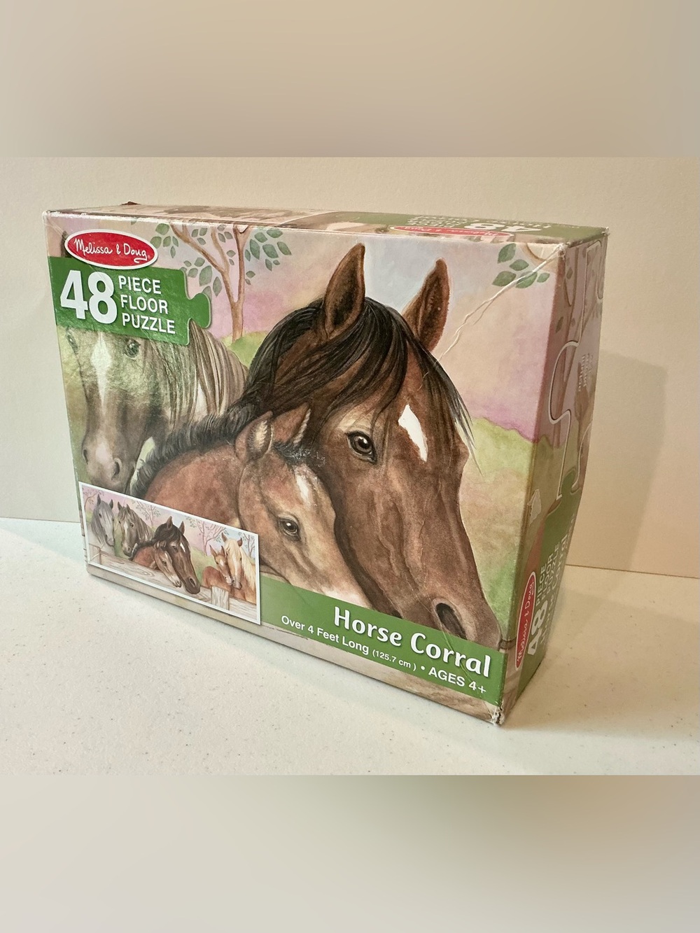Melissa & Doug Horse Corral Kid’s Floor Puzzle 48 Jumbo Pieces